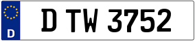 Trailer License Plate